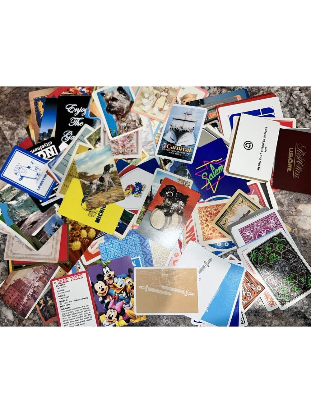 LOT of 240 Playing Cards (Bicycle & More, No Repeats, Vintage To Modern